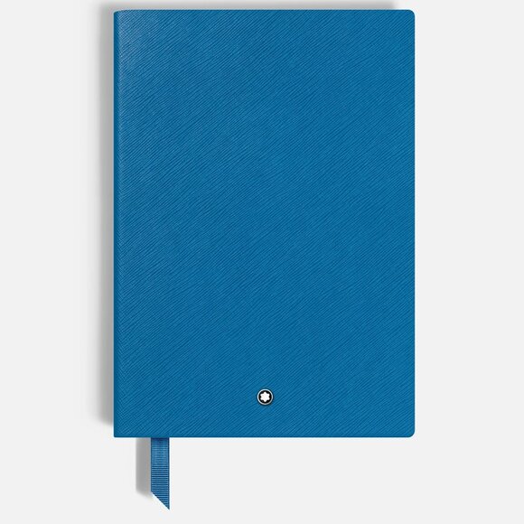 Montblanc Notebook #146 Turquoise Blue Lined Silver Cut Notebook